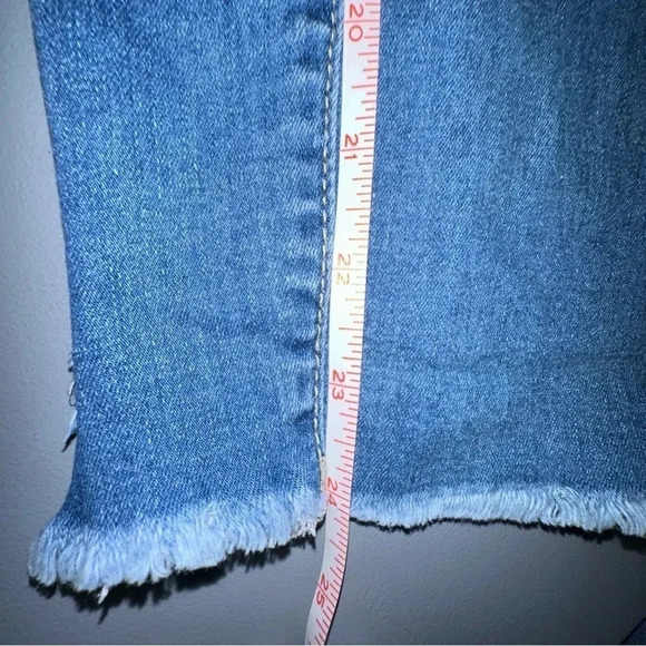 YMI 1X distressed ripped pull on raw‎ hem stretch jeans - Picture 8 of 8